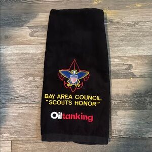 Black Scout Honor golf Towel